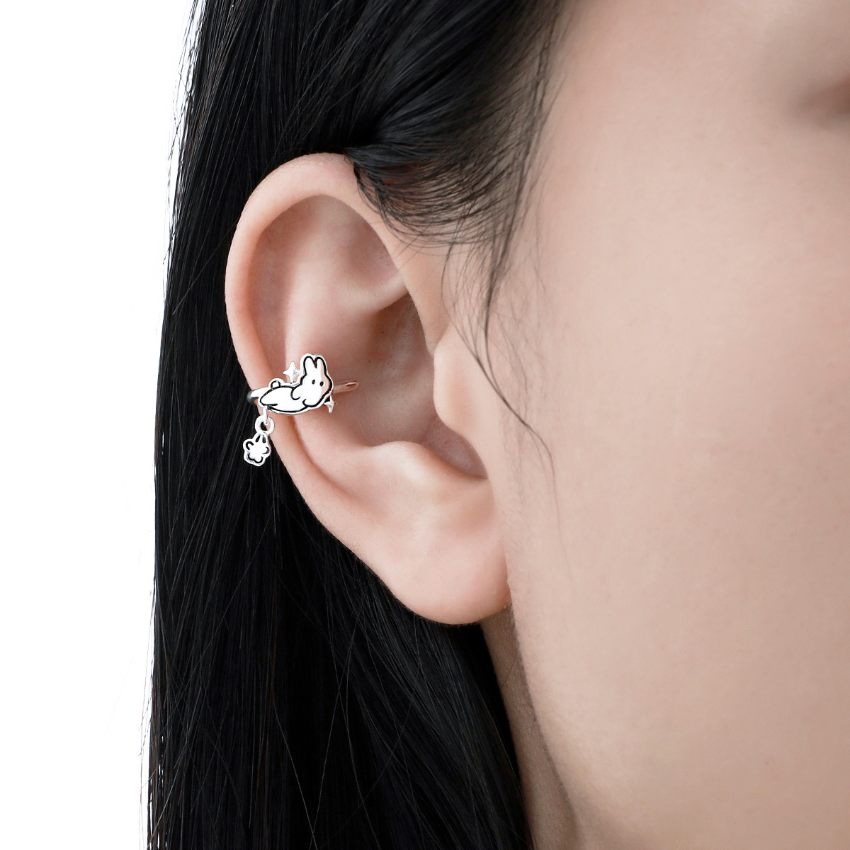 Silver Bunny Ear Cuff | Jentle Jewelry