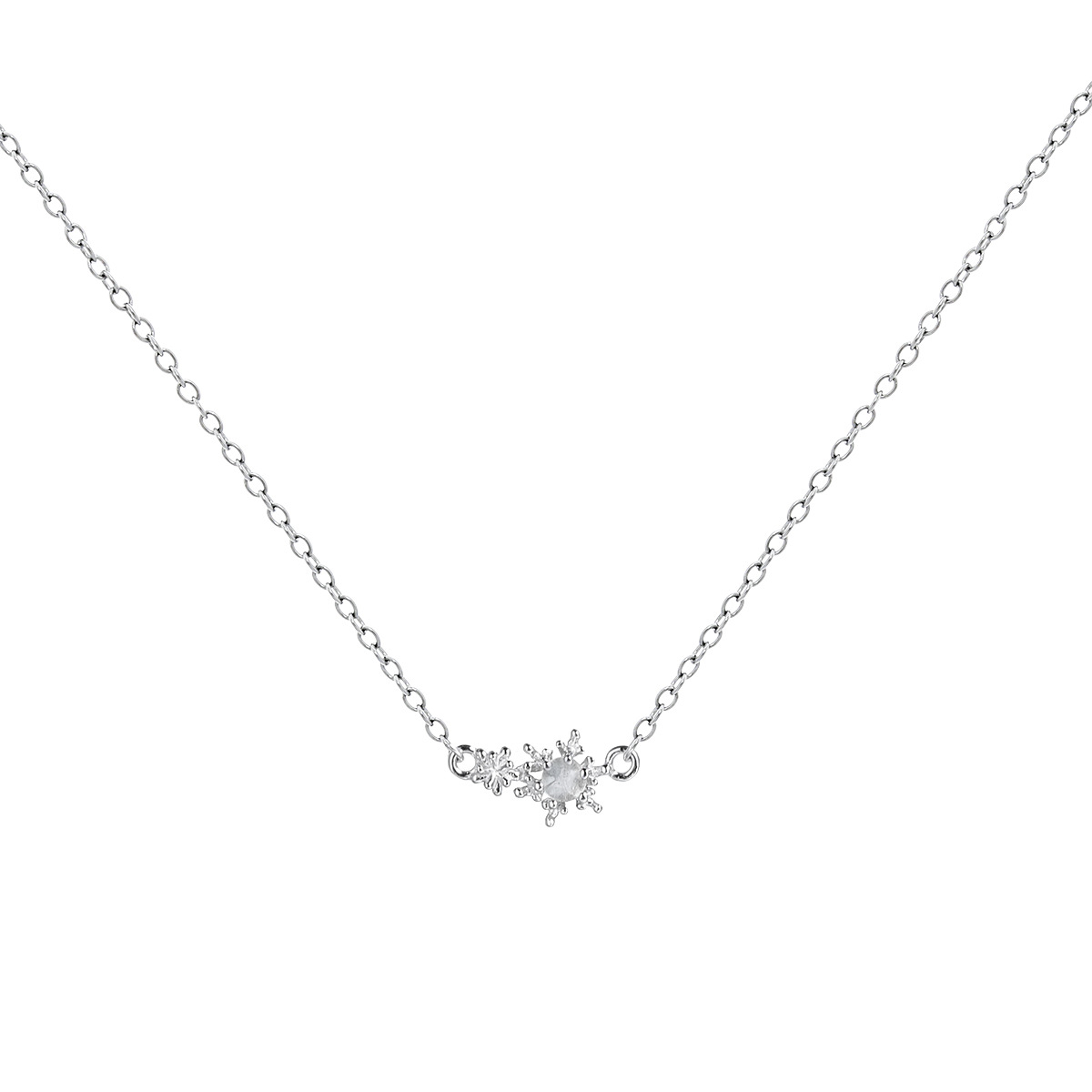 Sterling Silver Snowflake Necklace | Jentle Jewelry