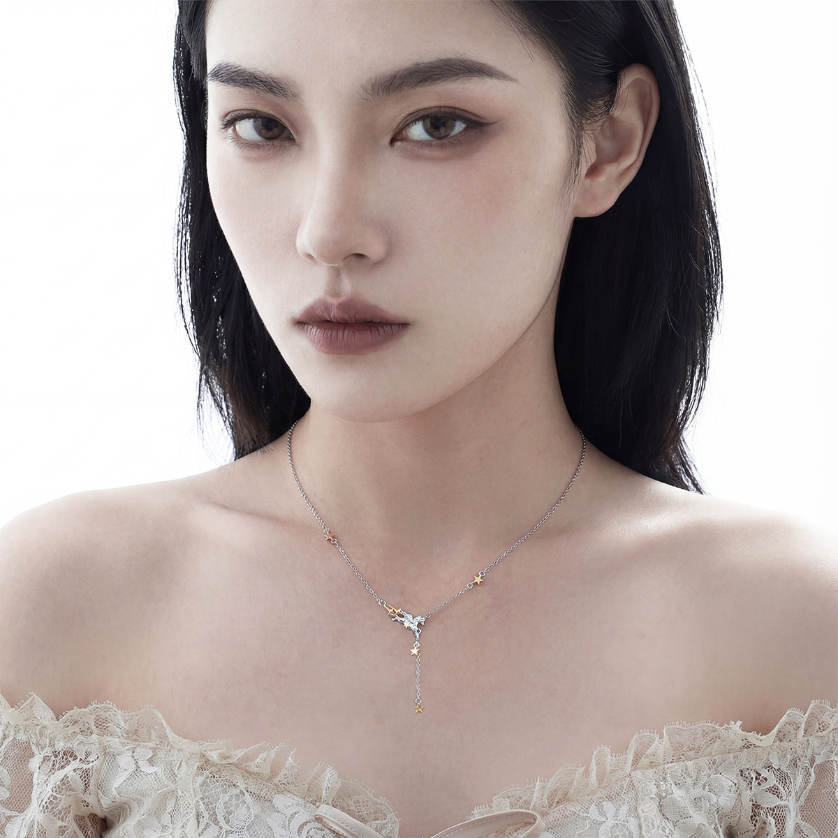 Silver and Gold Pony Necklace | Jentle Jewelry