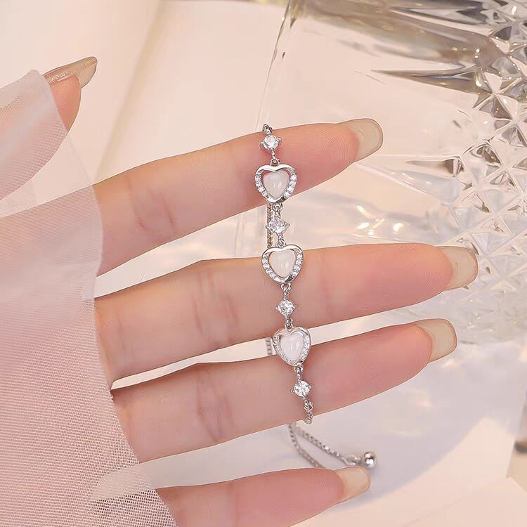 Heart Silver Bracelet | Jentle Jewelry