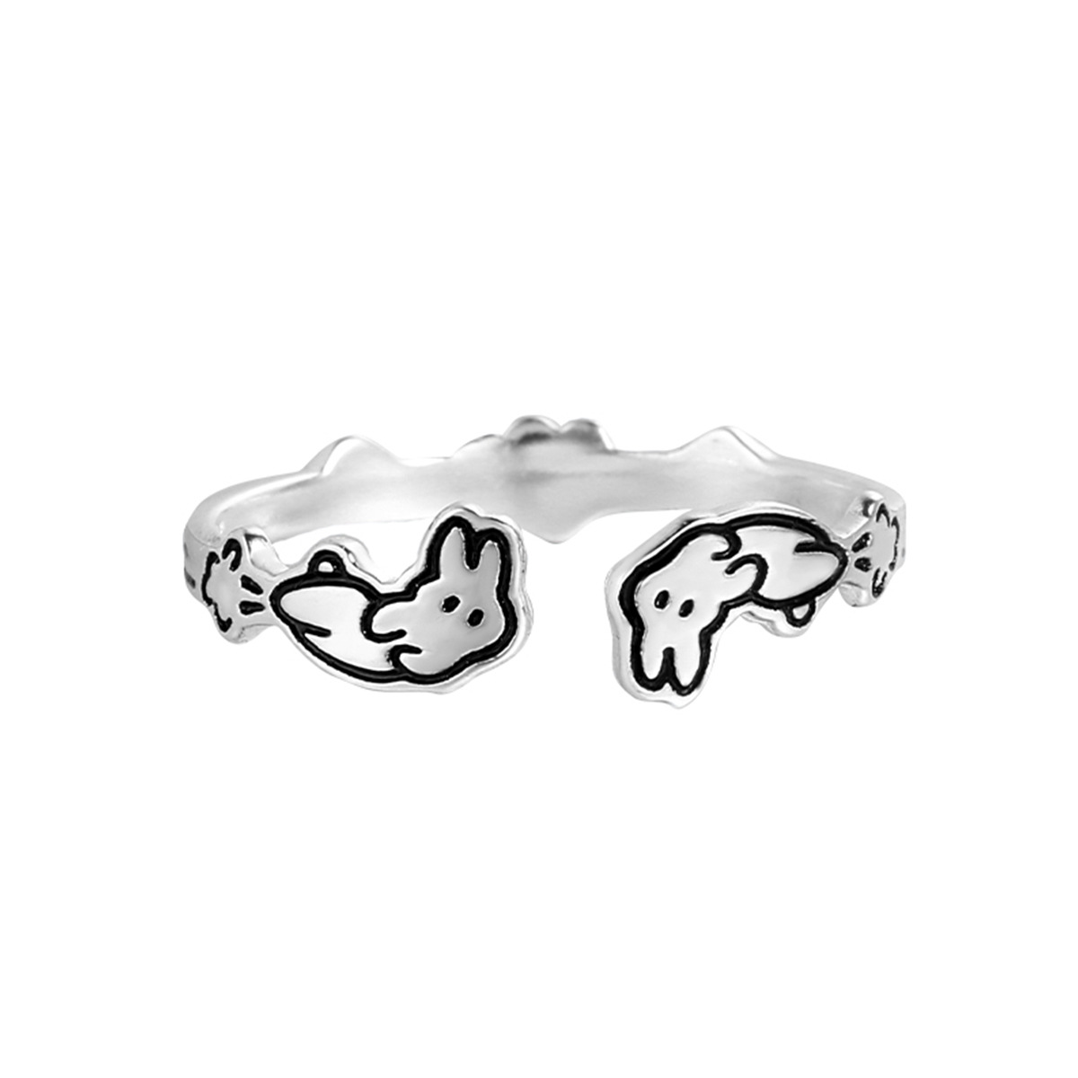 Silver Bunny Ring | Jentle Jewelry