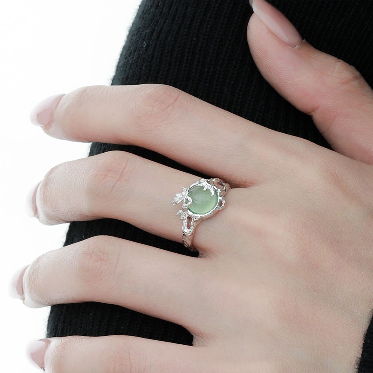 Moonstone Silver Ring | Jentle Jewelry