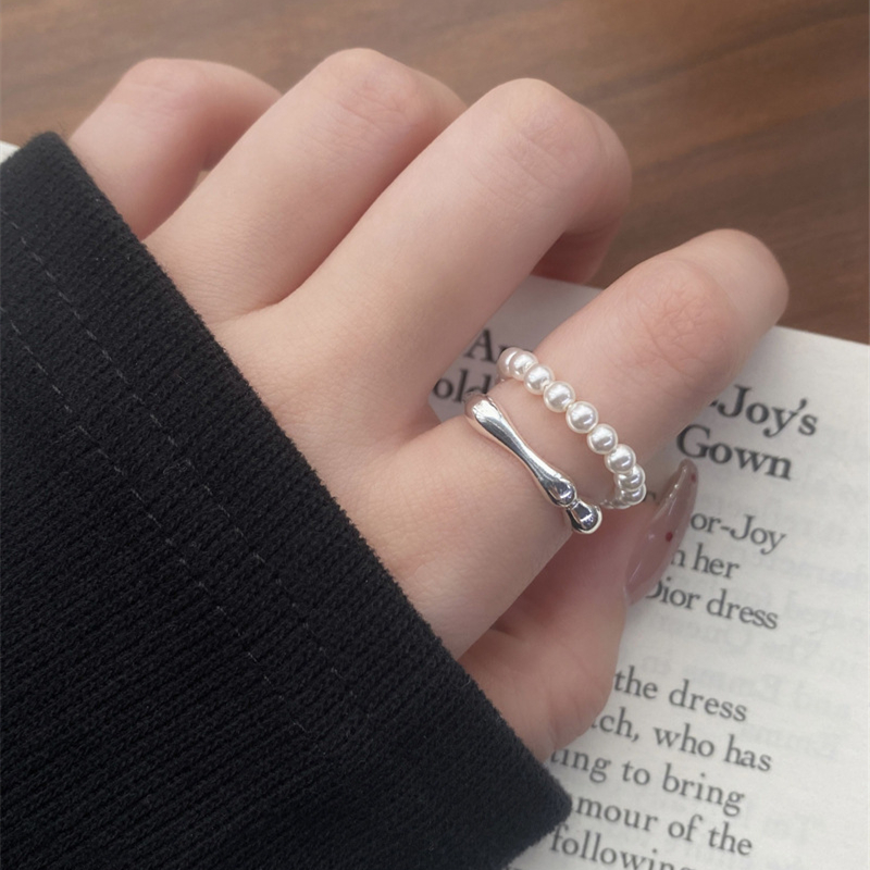 Pearl Silver Ring | Jentle Jewelry