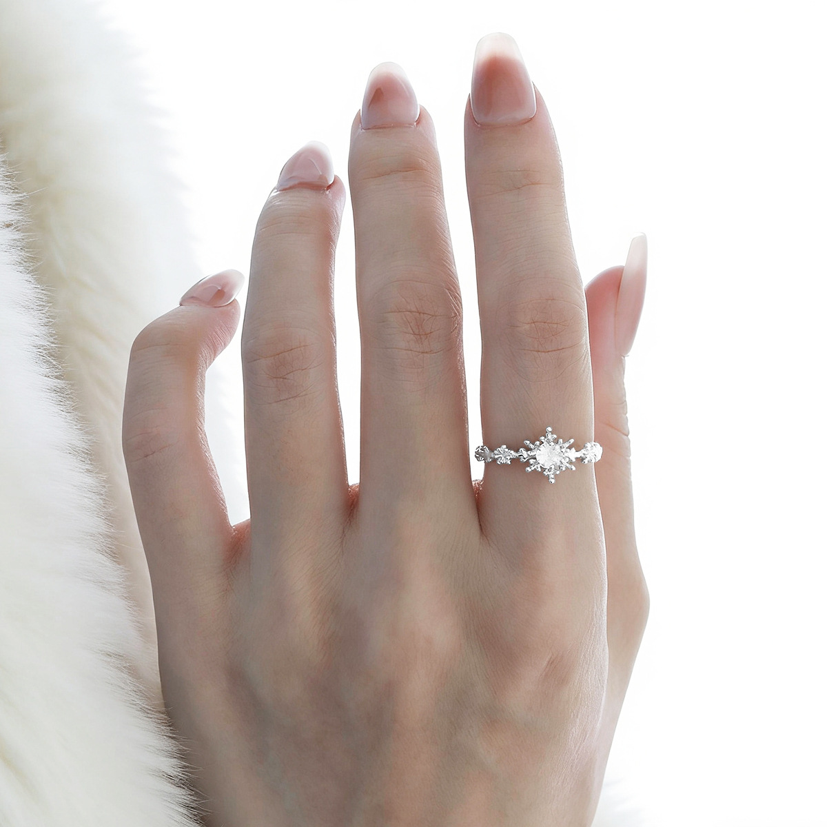 925 Sterling Silver Snowflake Rings | Jentle Jewelry