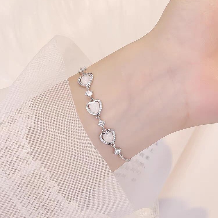 Heart Silver Bracelet | Jentle Jewelry
