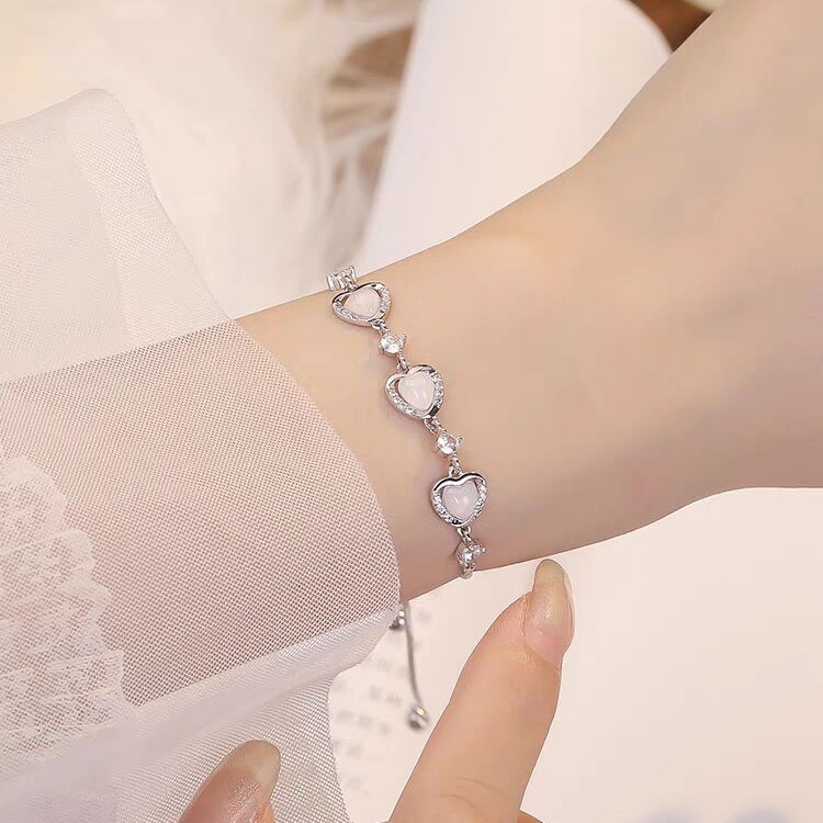 Heart Silver Bracelet | Jentle Jewelry