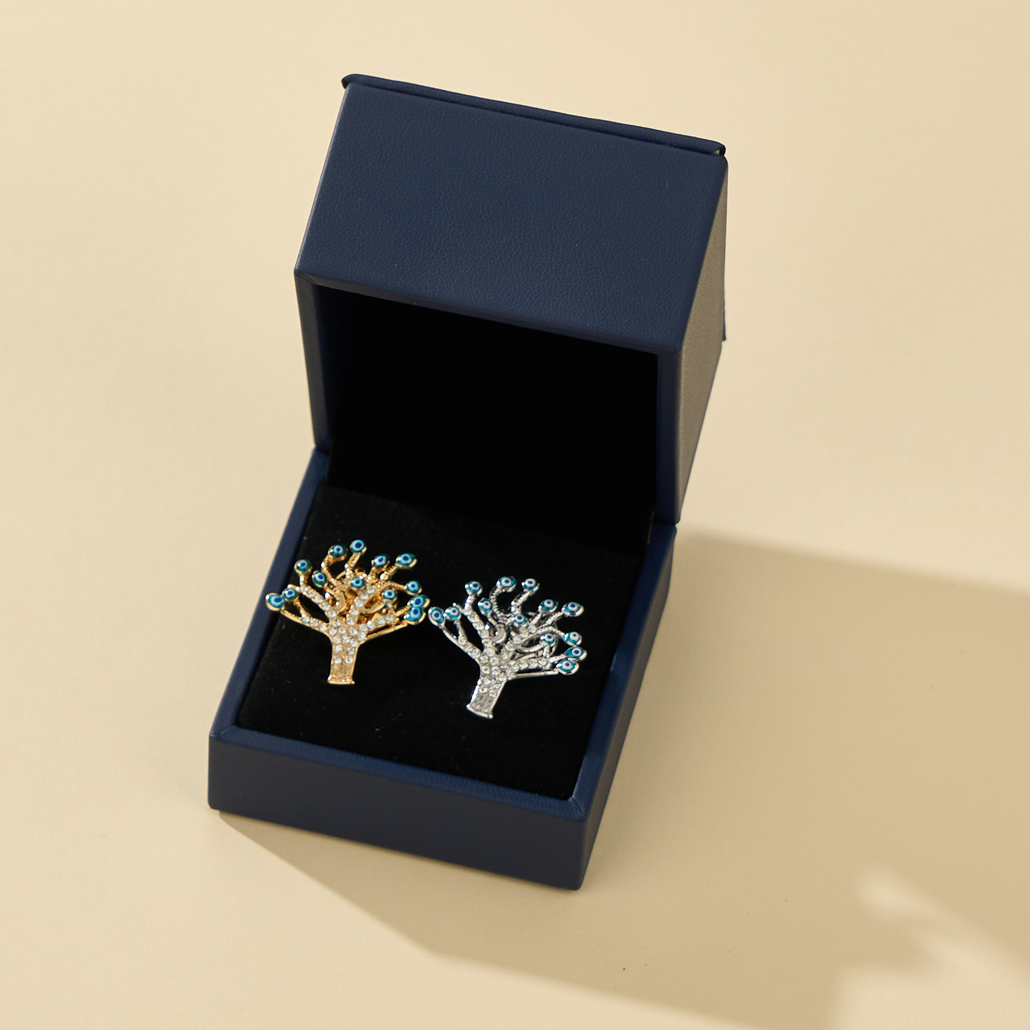 Bestyle 2Pcs Sparkling Tie Pins for Women Men Cubic Zirconia Tie Clips with Gift Box