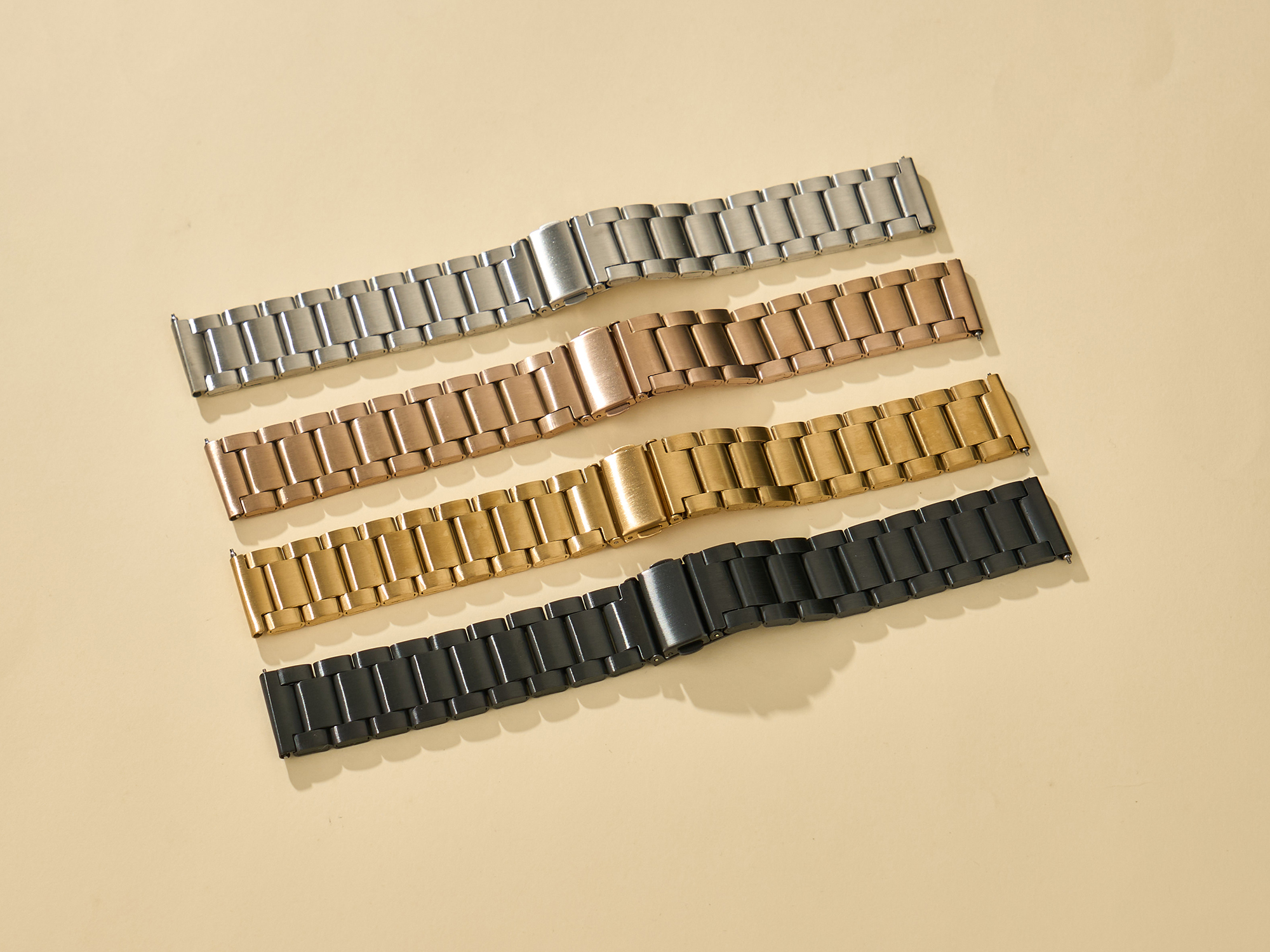 Bestyle Metal Watch Bands for Women Men Quick Release Replacement Watch Bracelet Strap