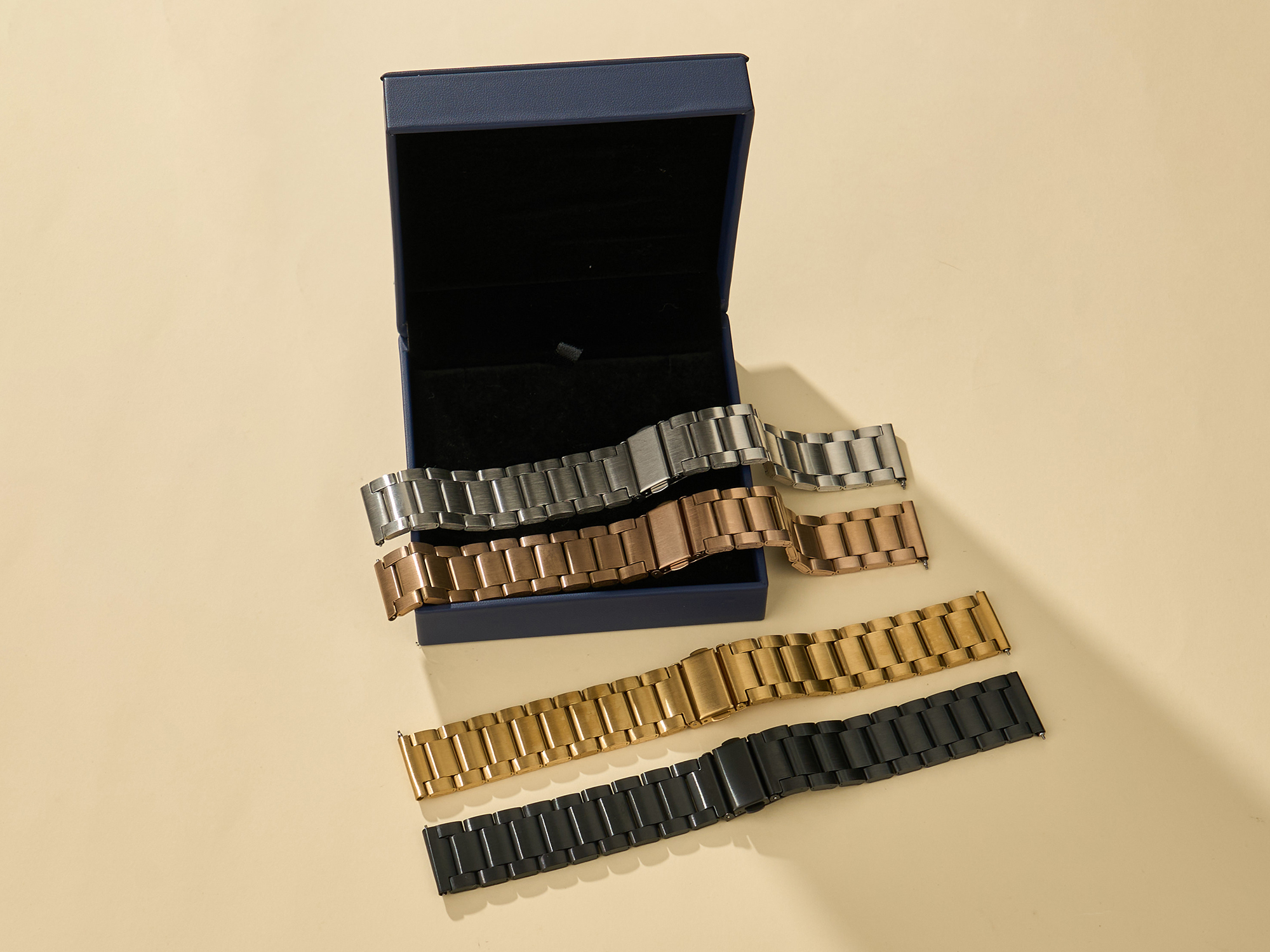 Bestyle Metal Watch Bands for Women Men Quick Release Replacement Watch Bracelet Strap