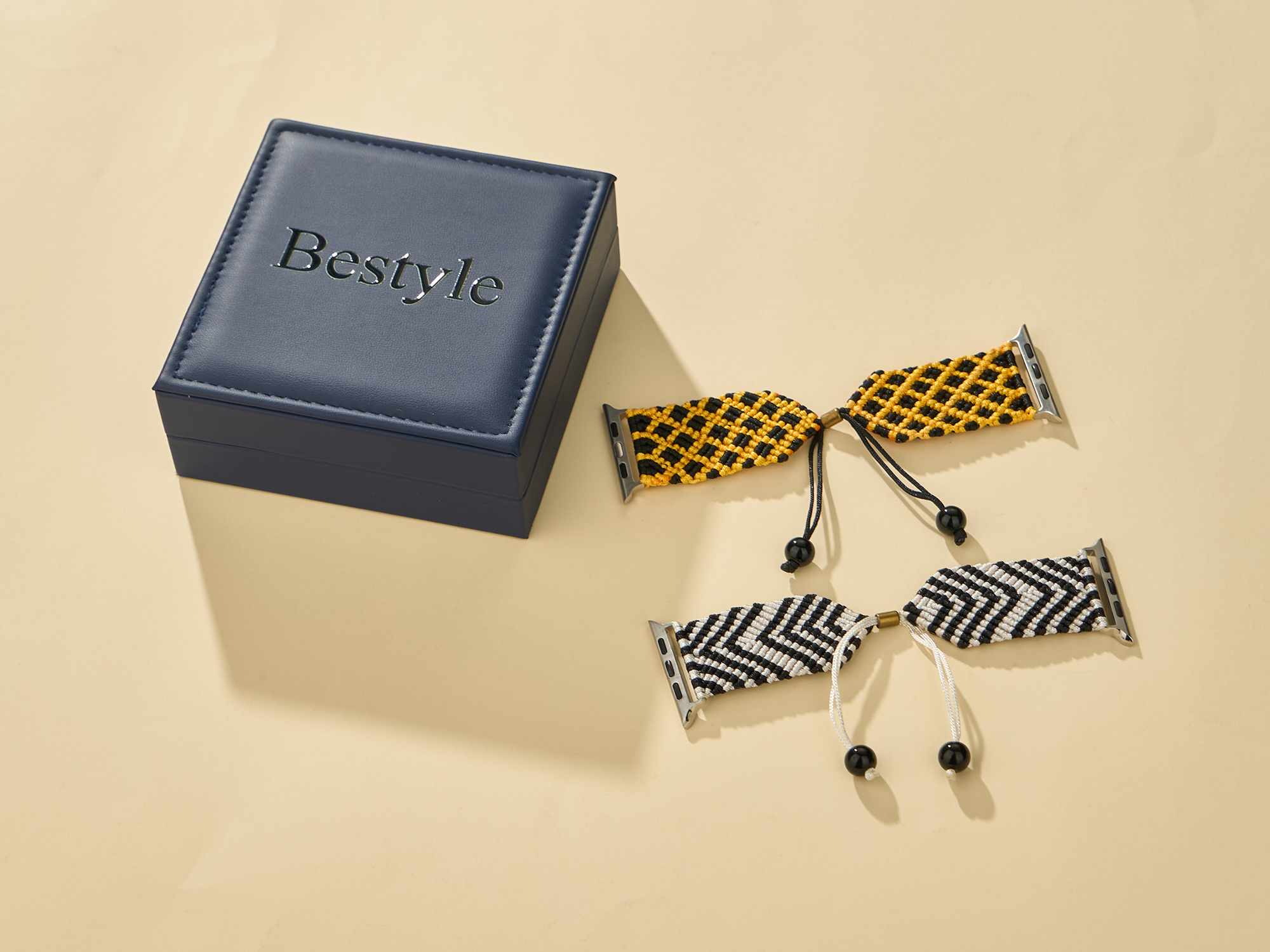 Bestyle Watch Bands for Women Men Braided Stretchy Adjustable Replacement Strap Compatible with Regular & Smart Watches