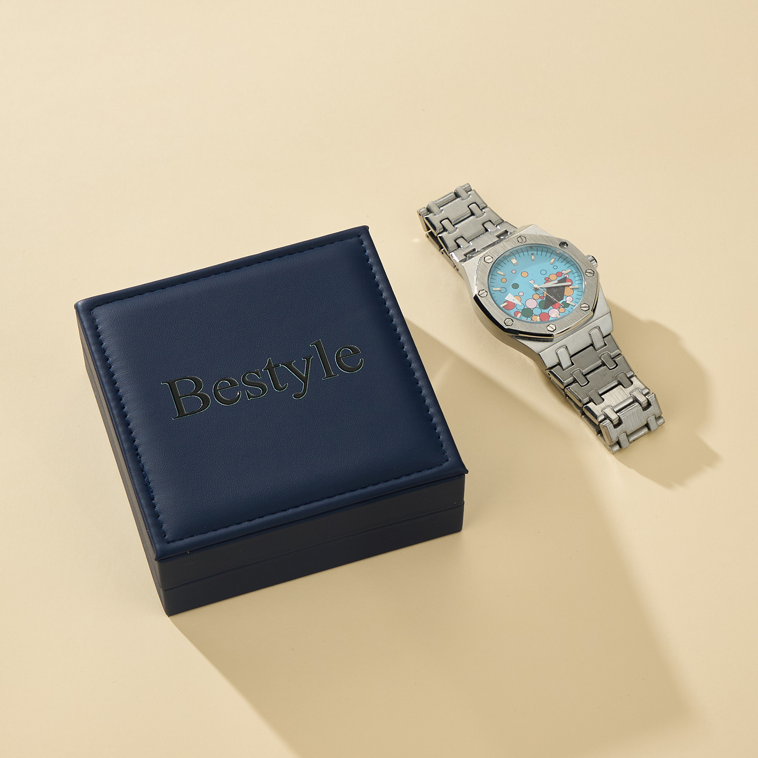 Bestyle Fashion Silver Watch for Women Wrist Bracelet Watch Gifts for Wife Mother Daughter at Birthday Anniversary