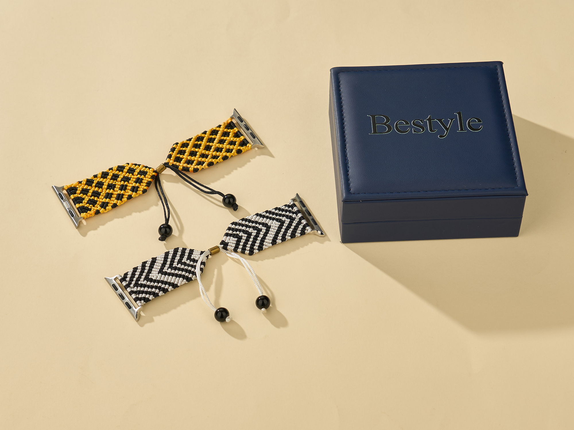 Bestyle Watch Bands for Women Men Braided Stretchy Adjustable Replacement Strap Compatible with Regular & Smart Watches