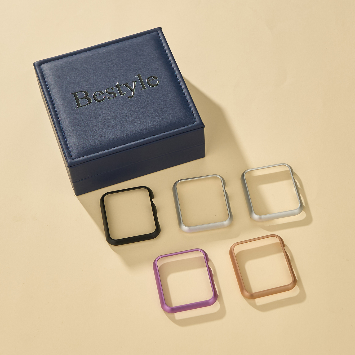 Bestyle 5-Pack Watch Bumper Cases Compatible with Regular & Smart Watches