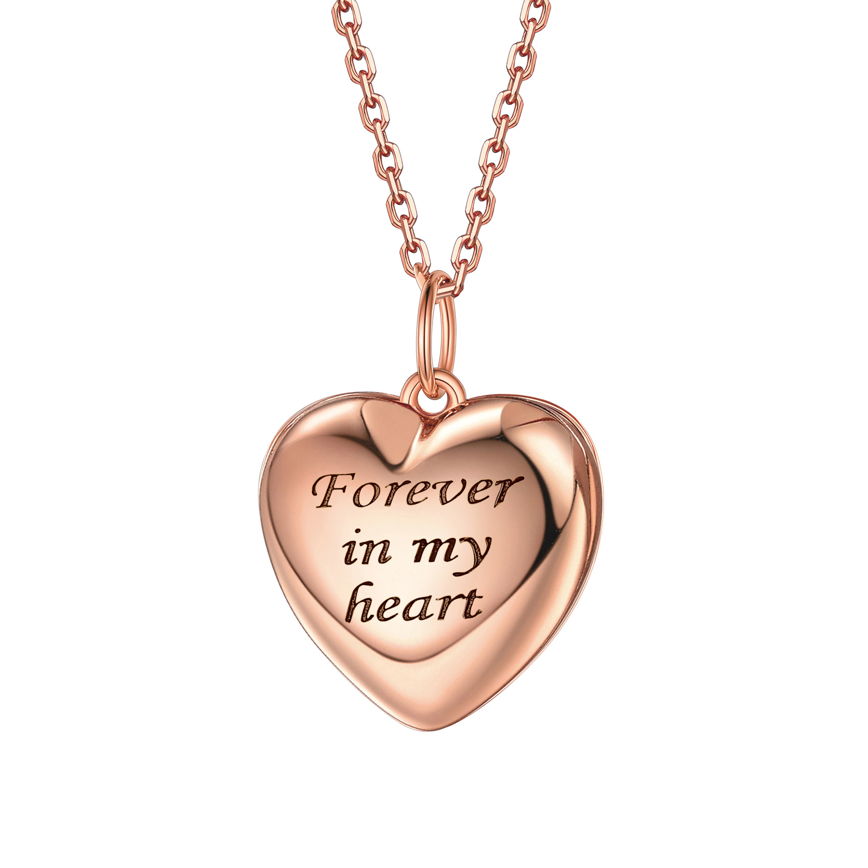 Bestyle Sterling Silver Heart Locket Necklace for Women, Dainty Cute Small Heart Locket Pendant in Gold/Rose Gold/Silver, Love Statement Jewelry Gift for Mother Wife