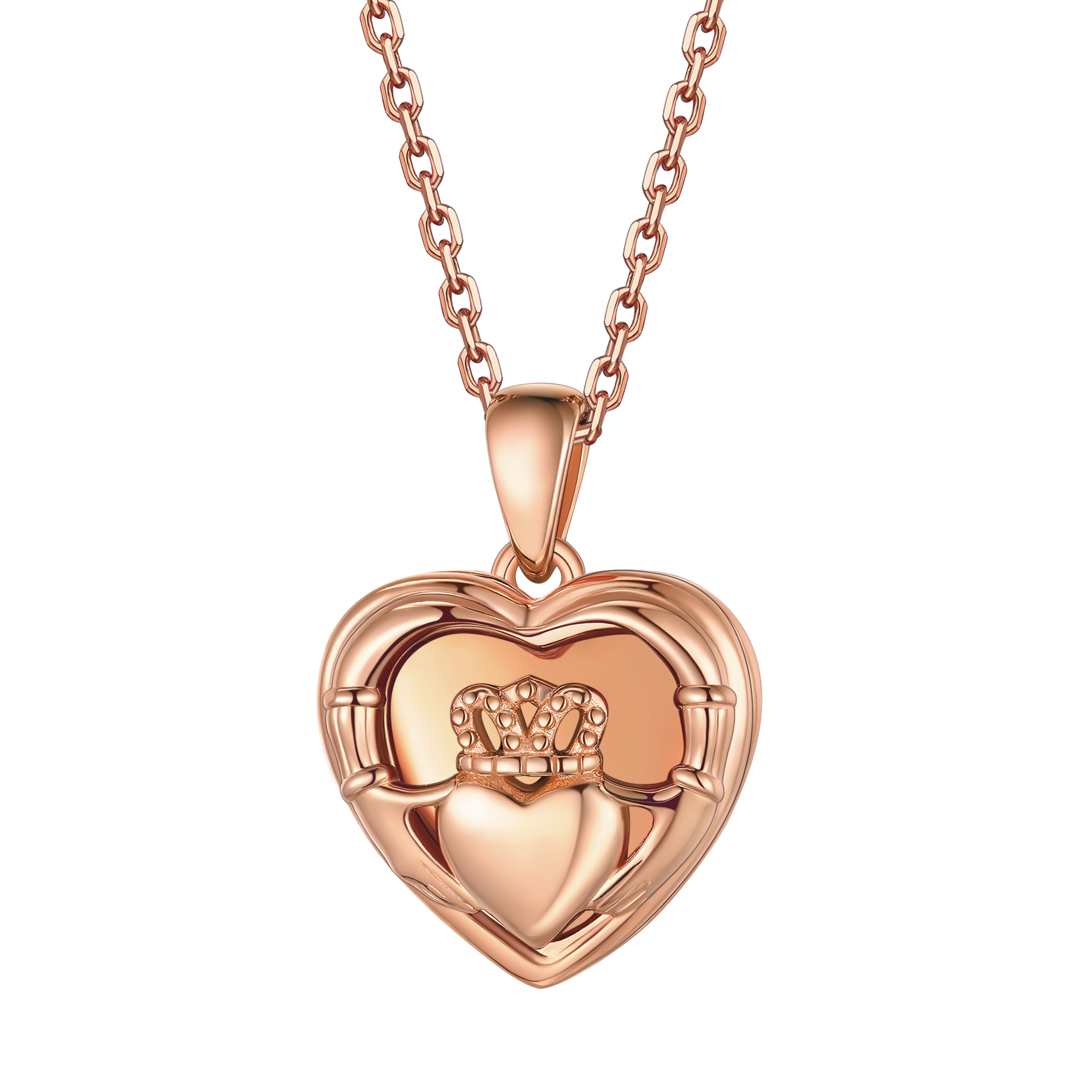 Bestyle Sterling Silver Heart Locket Necklace for Women, Dainty Cute Small Heart Locket Pendant in Gold/Rose Gold/Silver, Love Statement Jewelry Gift for Mother Wife
