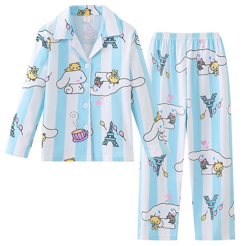 Cinnamoroll Pajamas for Kids Girl's Soft Cinnamoroll Pajamas 2 Pieces Ideal Gift 