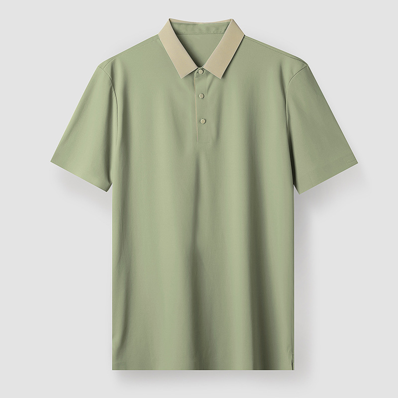 Men's Button Up Summer Polo Shirt High Quality Shirt Cotton Shirt