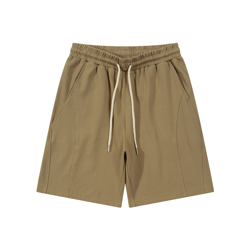 Men's Drawstring Casual Shorts with Elastic Waistband Loose Shorts Autumn Casual Shorts