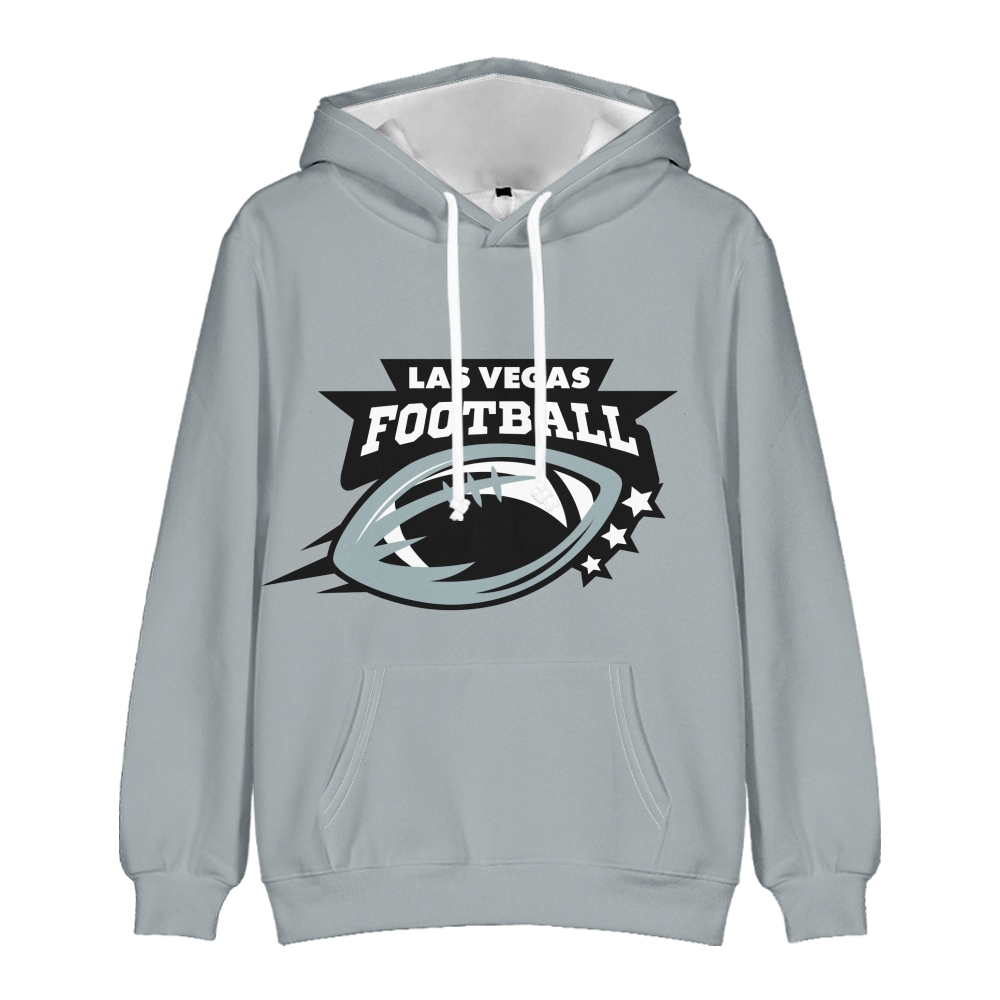 Las Vegas American Football Hoodie Long Sleeve Pullover with Kangaroo Pocket Unisex Hoodie