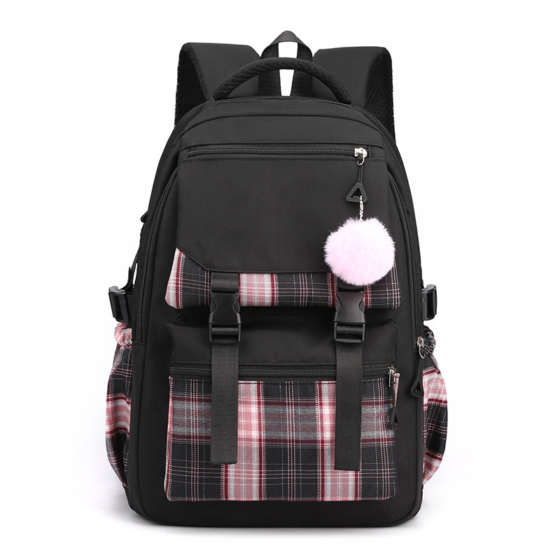 Girls 29L Nylon School Backpack Waterproof Multiple Pockets Gift for Kids