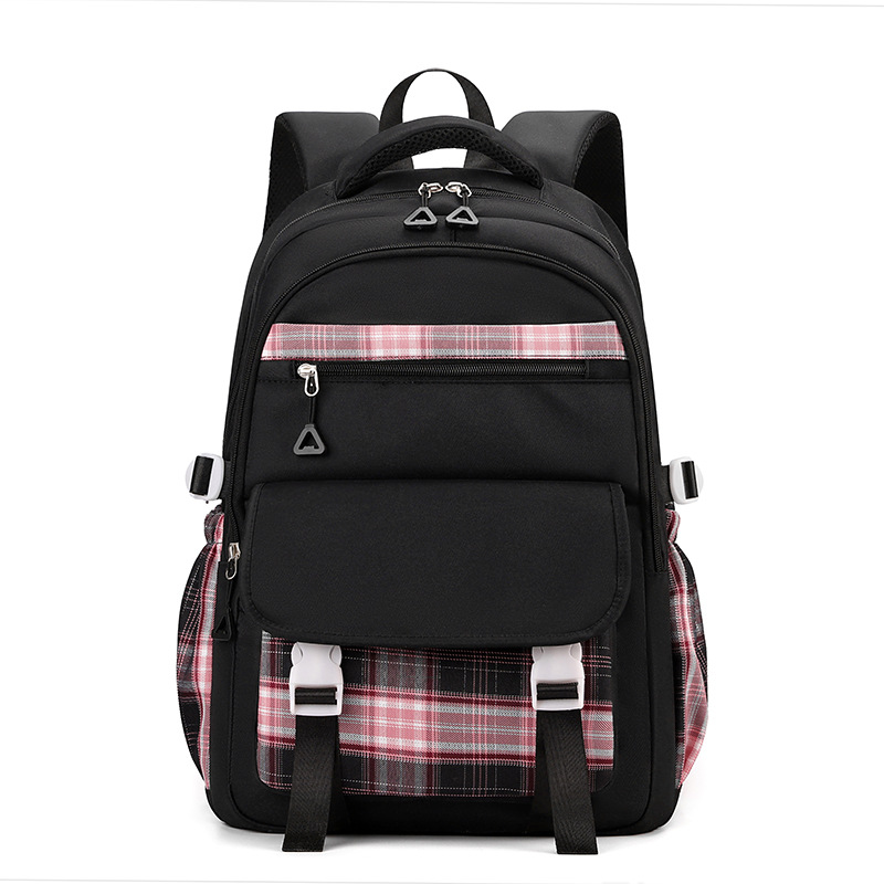 Girls 22L Nylon School Backpack Waterproof Multiple Pockets Gift for Kids
