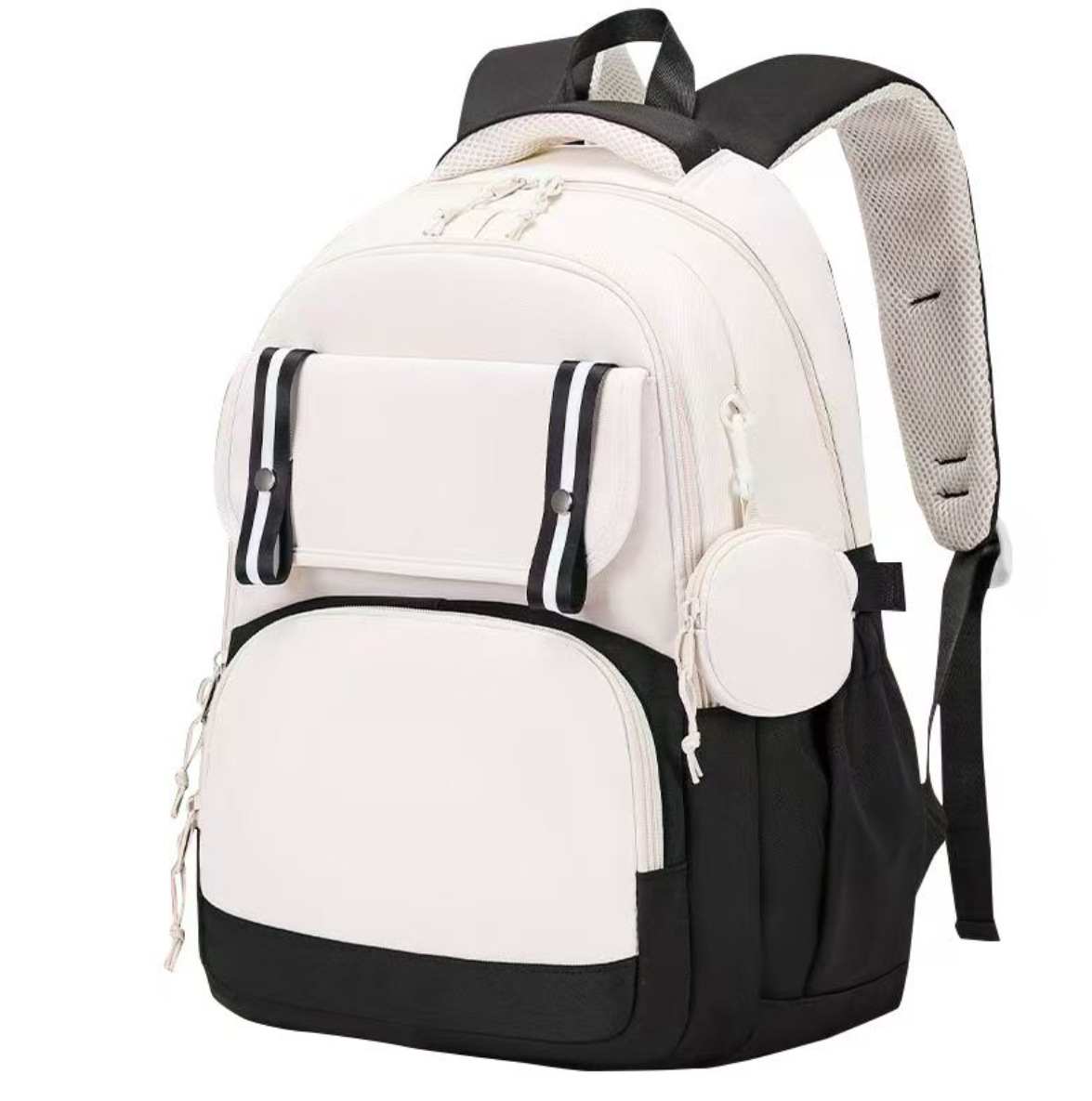 27L Nylon School Backpack for Girls Waterproof Multiple Pockets Nice Gift 