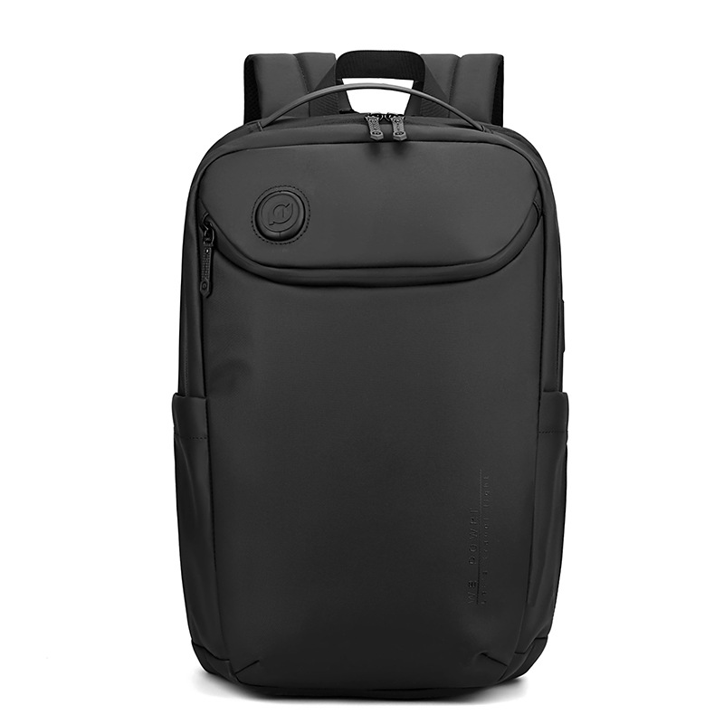 Mens 28L Backpack with USB Charging Port Laptop Backpack Waterproof Travel Backpack Plain Backpack