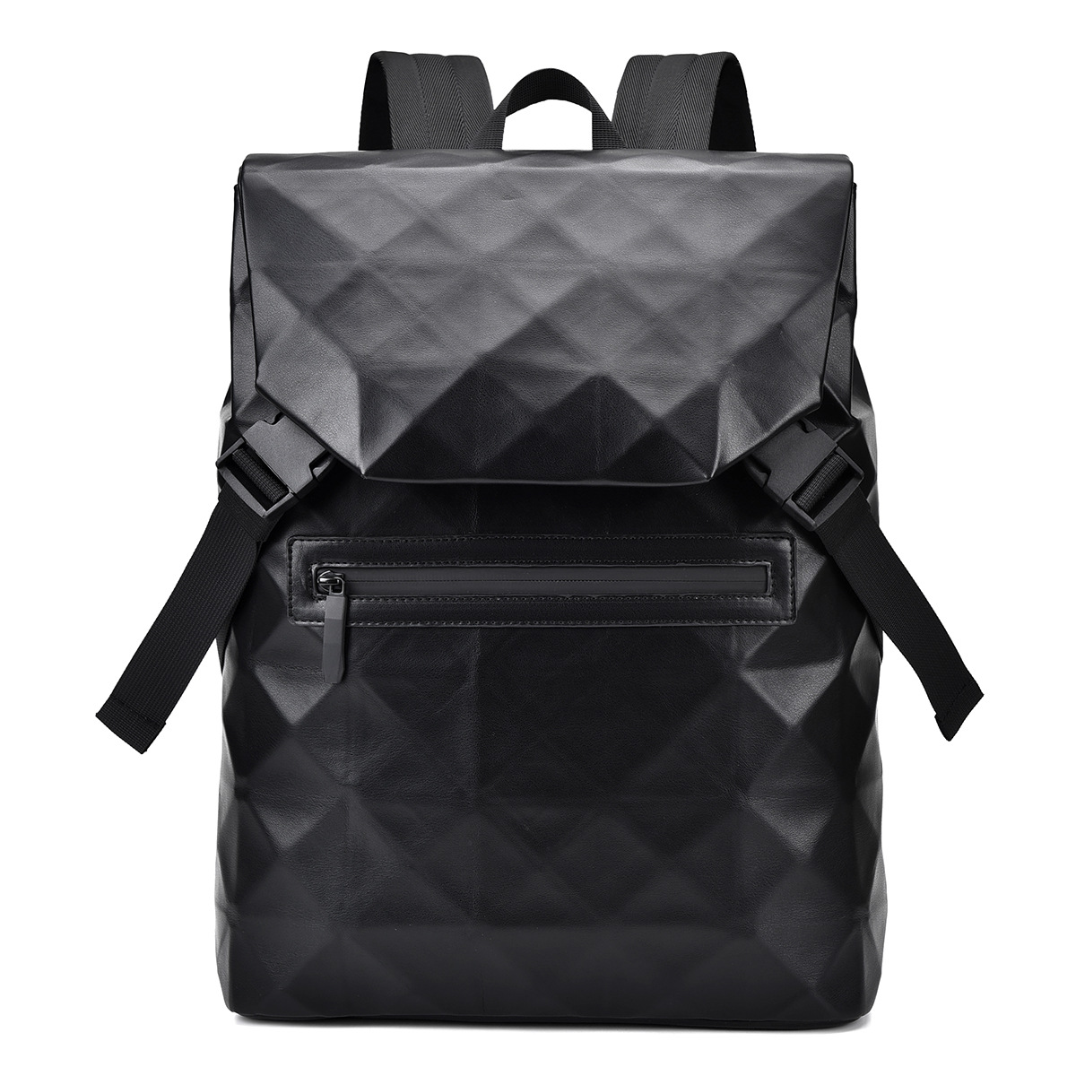Mens 14L Diamond Laptop Backpack Waterproof Travel Backpack Plain Backpack