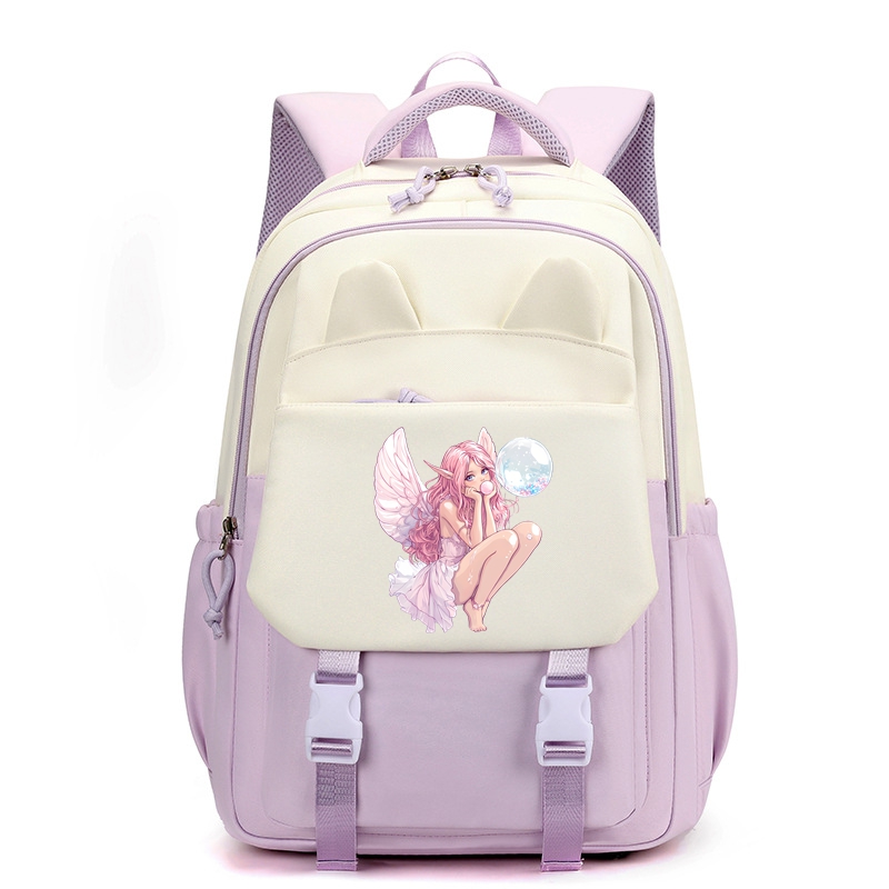 Bubble Fairy School Backpack for Girls 22" Book Bag 35L Elementary Backpack Gifts
