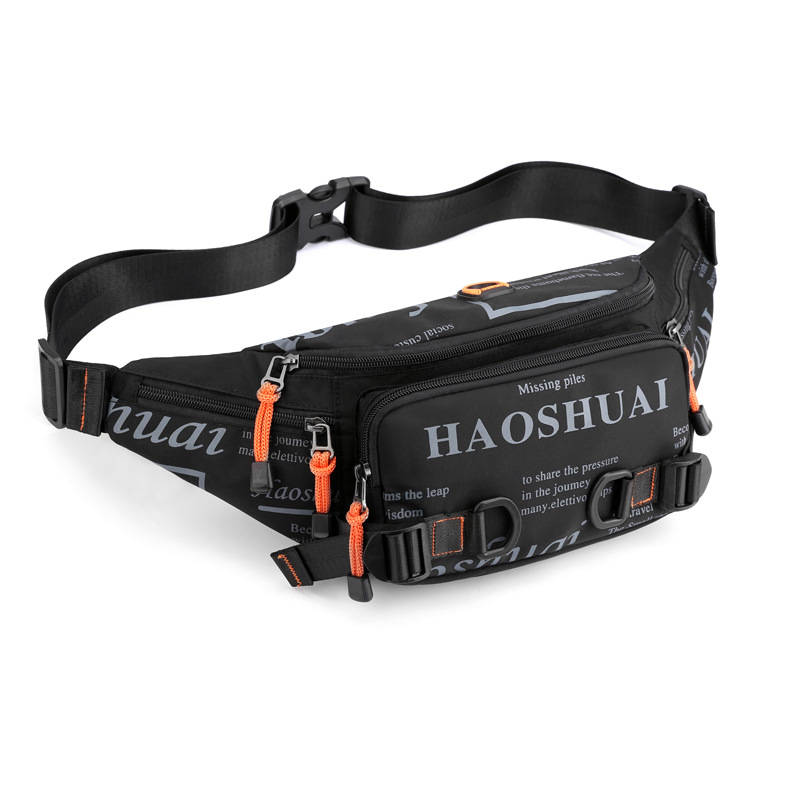 2L Waterproof Nylon Crossbody Bag for Men Shoulder Bag Running Bag Cycling Bag