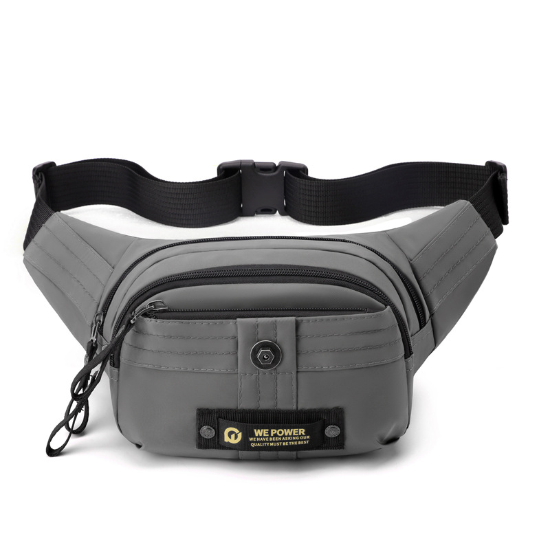 4L Nylon Crossbody Bag Waterproof Multiple Compartments Waist Bag Casual Style Small Work Bag Nice Gift