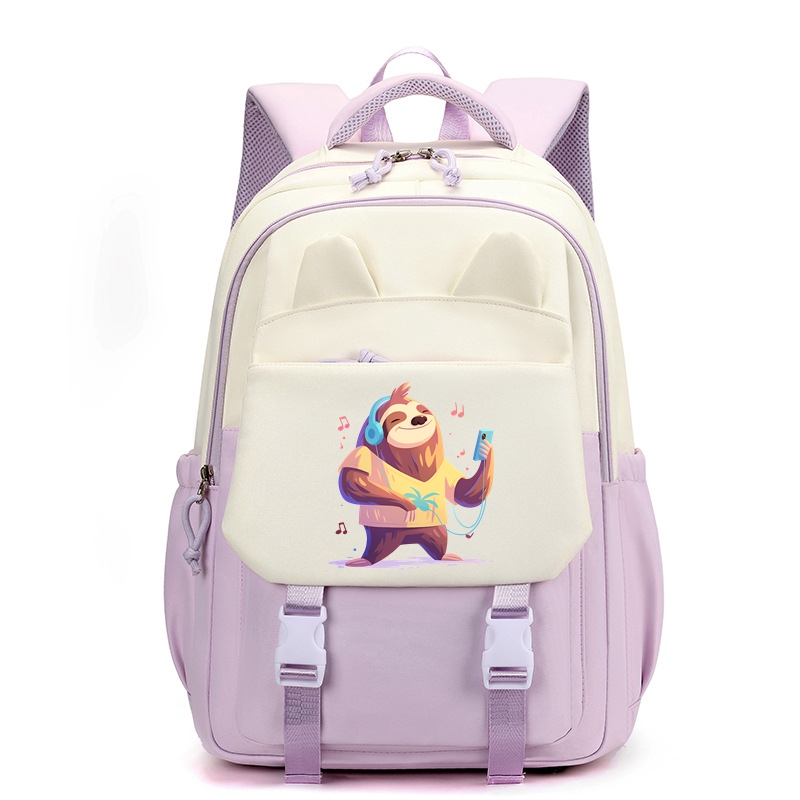 Cute Sloth 22" Elementary School Backpack Waterproof 35L Book Bag Cute Graphic Bag Gifts
