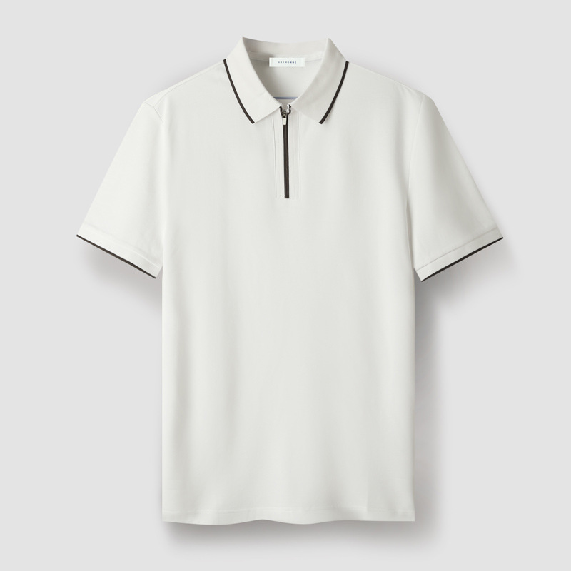 Men's Zipper Summer Polo Shirt High Quality Shirt Cotton Shirt