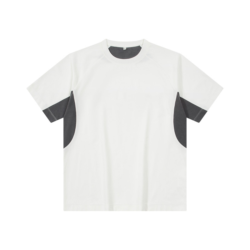 Men's White Quick Dry T Shirt Crew Neck Sports T Shirt 