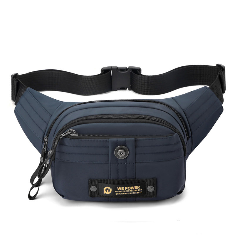 4L Nylon Crossbody Bag Waterproof Multiple Compartments Waist Bag Casual Style Small Work Bag Nice Gift