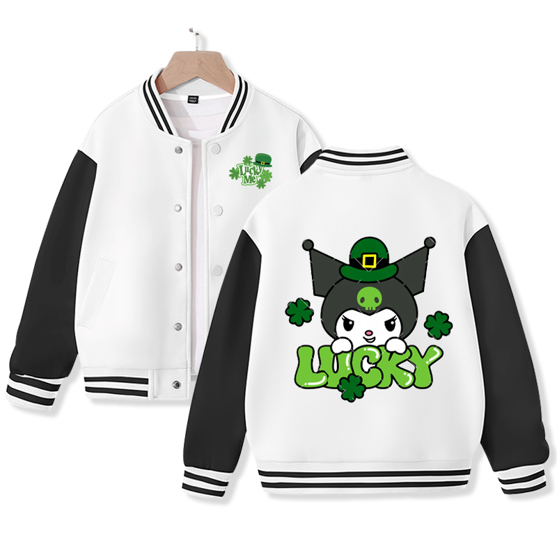 Kid's Kuromi Varsity Jacket Kuromi Saint Patrick's Day Costume Ideal Gift