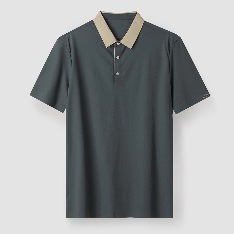Men's Button Up Summer Polo Shirt High Quality Shirt Cotton Shirt