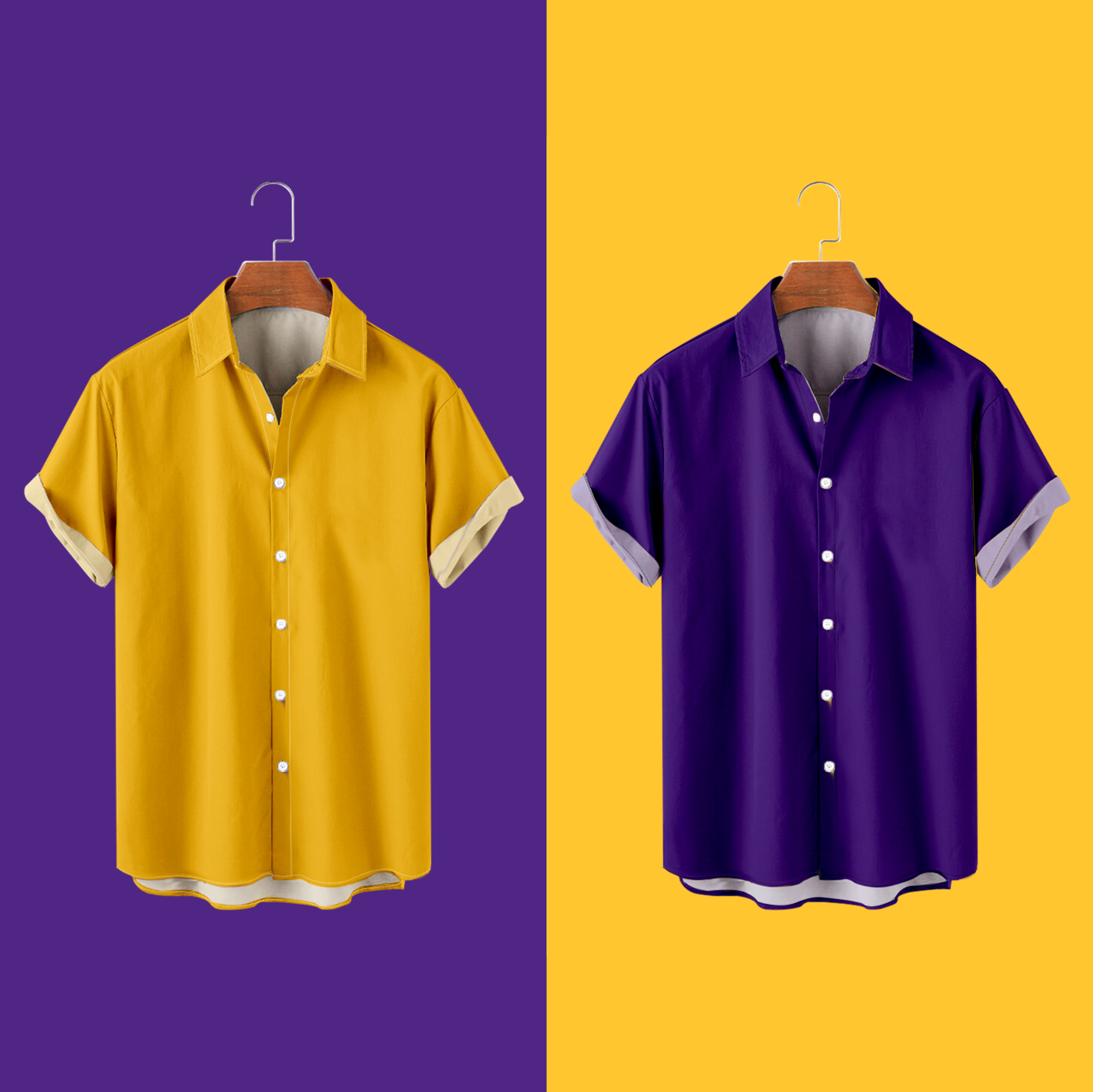 Minnesota American Football Button Up Shirt Short Sleeve Shirt Quick Dry Shirt 2 Piece Combo