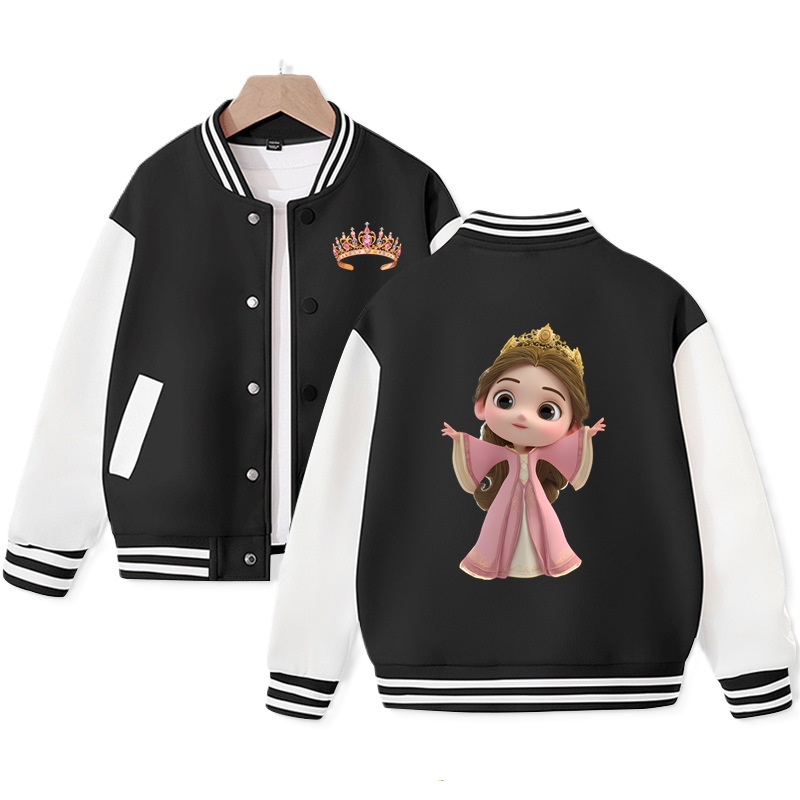 Princess Varsity Jacket for Kids Baseball Jacket Pop Princess Jacket Ideal Gift