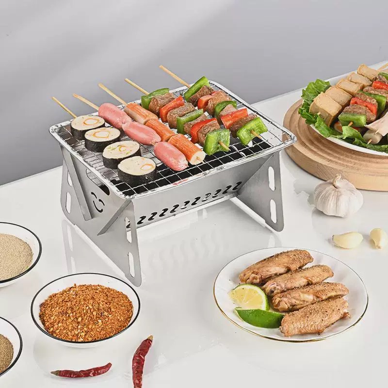 Mini card BBQ barbecue grill
