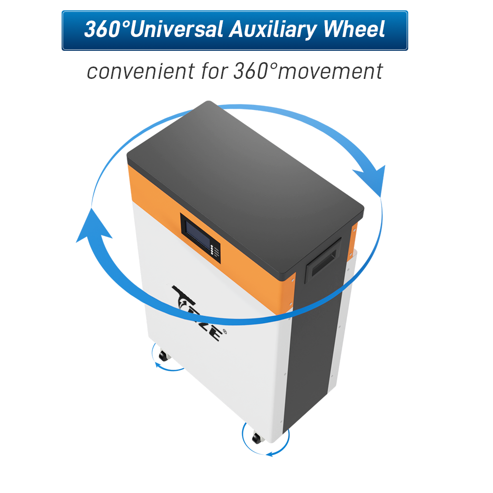 TezePower 51.2V 48V 200Ah LiFePO4 Battery 10kWh Lithium ion Battery Mobile ESS With Active Balancer for Home Energy Storage System-Backup Power for Home