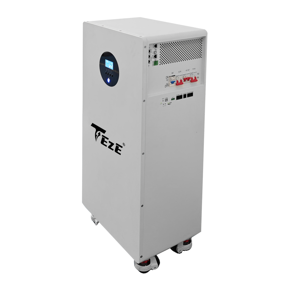New TezePower 16kWh All in One LiFePO4 Battery 51.2V 314Ah Home Battery Storage Built-in 5kW Hybrid Off-grid Inverter, Smart Bluetooth JK BMS, Active Balancing