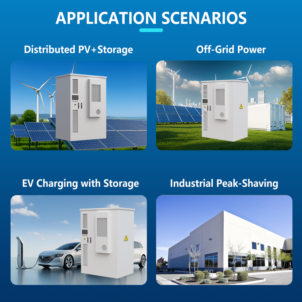 TezePower High Voltage Cabinet 100KWH 215KWH LiFePO4 Battery IP54 Protection Air Cooling Industrial & Commercial Use, Scalable DC Power Cabinet with BMS Integration