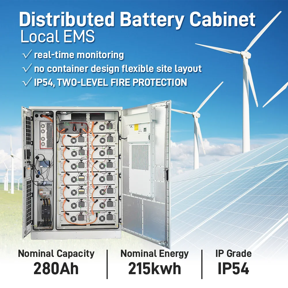 TezePower High Voltage Cabinet 100KWH 215KWH LiFePO4 Battery IP54 Protection Air Cooling Industrial & Commercial Use, Scalable DC Power Cabinet with BMS Integration