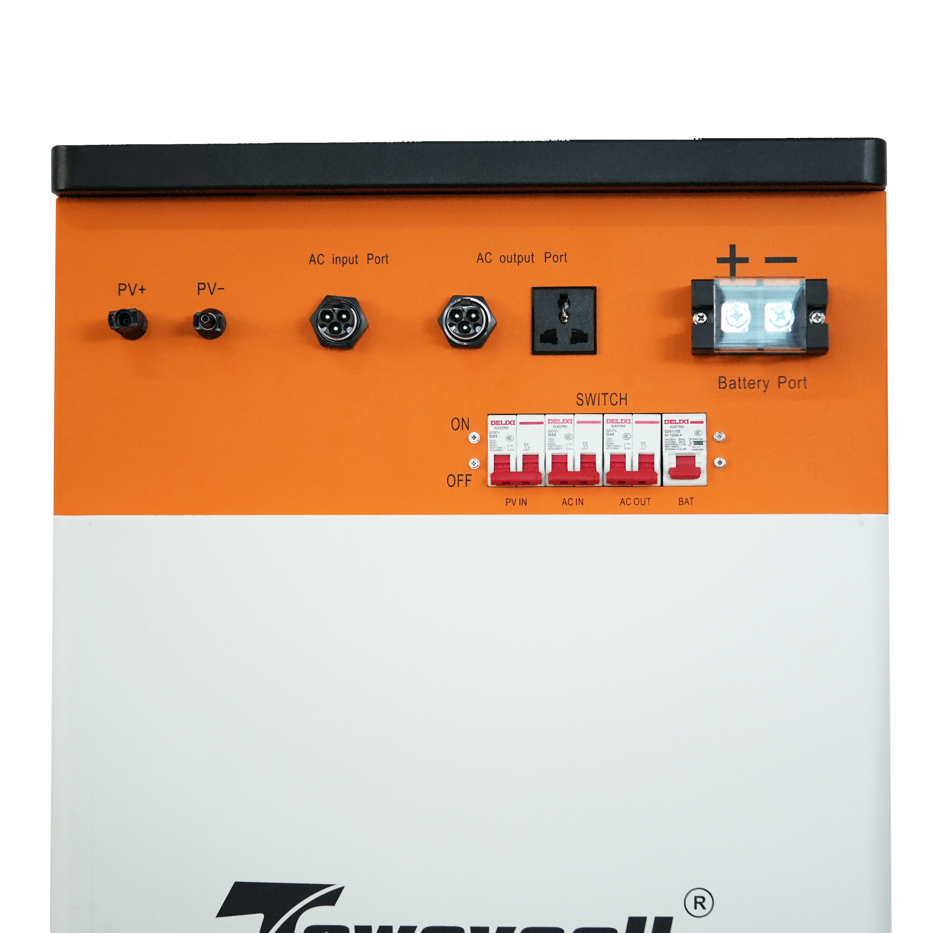 TezePower 51.2V 48V 300Ah All in One 15kWh LiFePO4 Battery Mobile ESS Built-in 5kw Inverter, BMS, MPPT, Active Balancer-TezePower