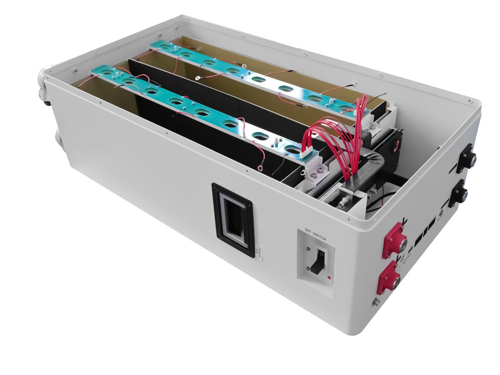 New TezePower DIY Case Kits for 51.2V 300Ah 280Ah 314AH LiFePO4 Battery Case Set Vertical DIY Box with Circuit Breaker, Built in Bluetooth JK 200A BMS, 2A Auto-Balancing