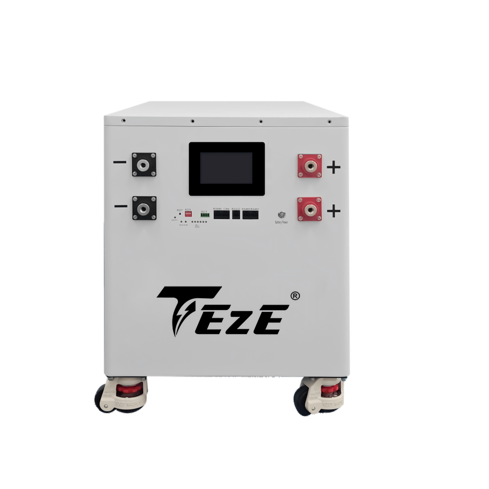 New TezePower DIY Case Kits for 51.2V 628AH MB56 32KWH LiFePO4 Battery Case Set DIY Box with Air Switch, Built in Bluetooth JK 200A BMS, 2A Auto-Balancing