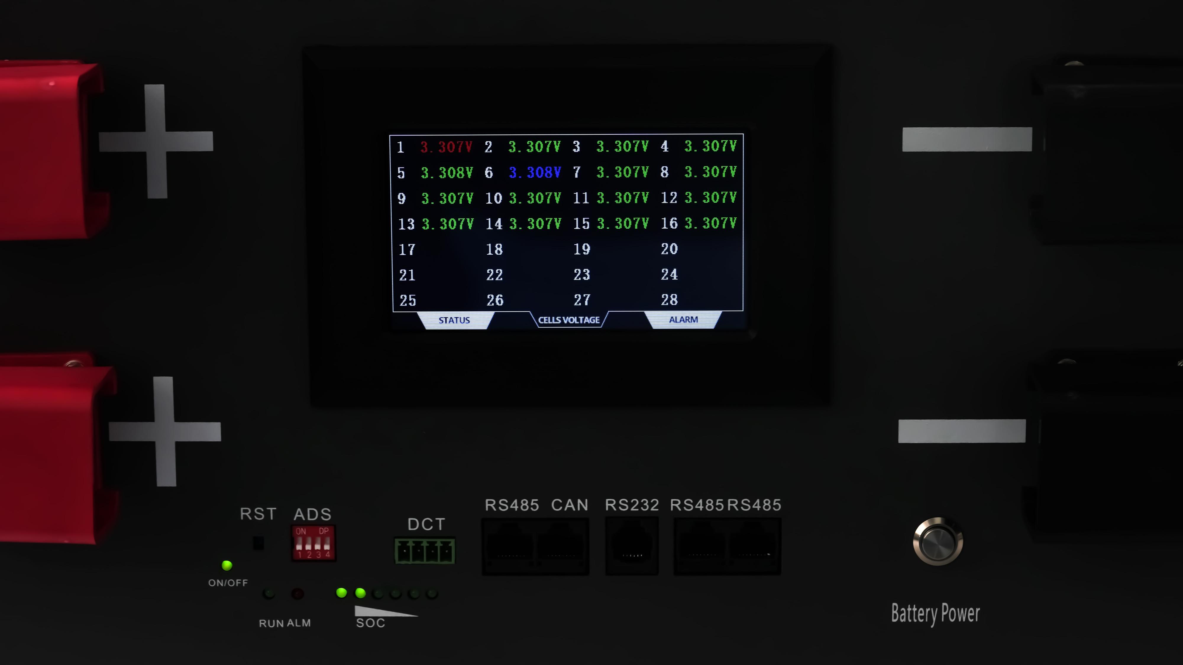 New TezePower DIY Case Kits for 51.2V 340AH LiFePO4 Battery Case Set Box with Circuit Breaker, Built in Bluetooth JK 200A BMS, 2A Auto-Balancing