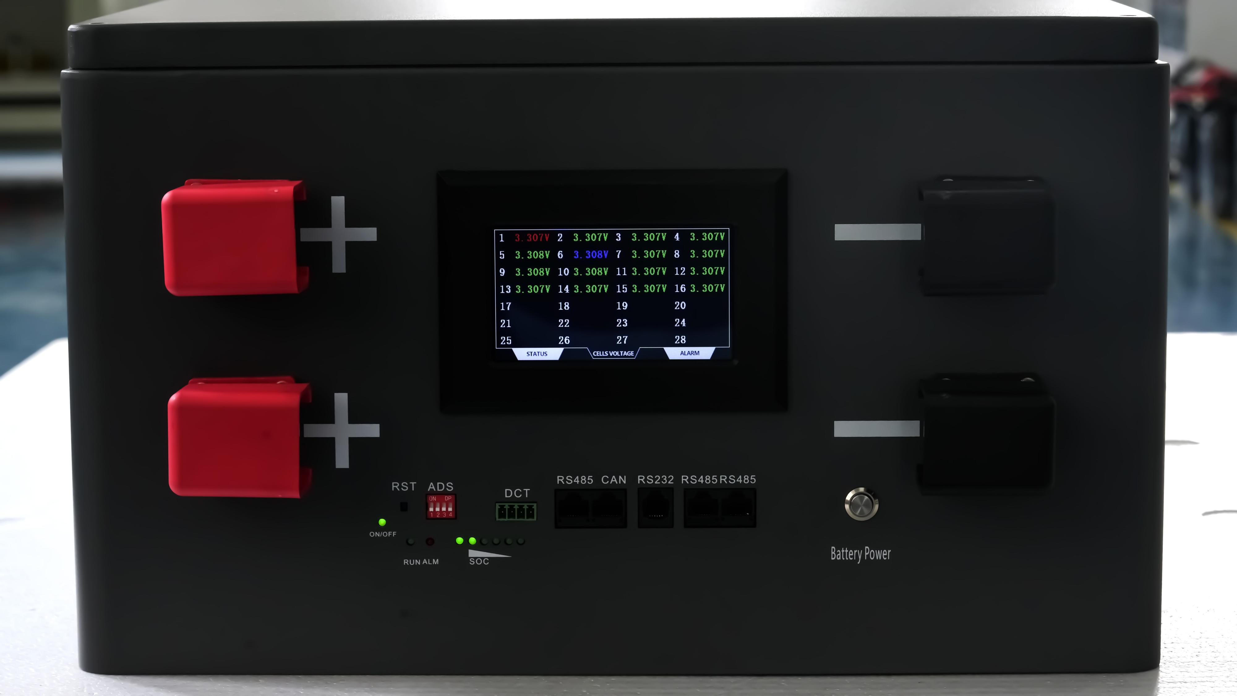 New TezePower DIY Case Kits for 51.2V 340AH LiFePO4 Battery Case Set Box with Circuit Breaker, Built in Bluetooth JK 200A BMS, 2A Auto-Balancing