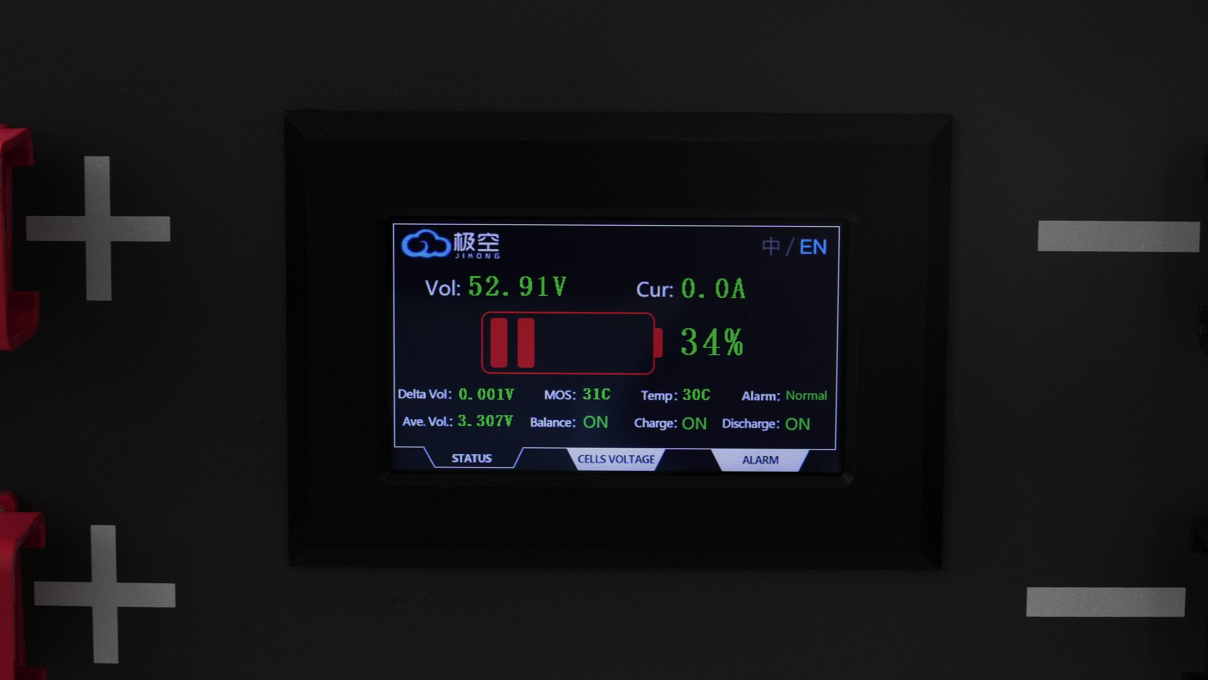 New TezePower DIY Case Kits for 51.2V 340AH LiFePO4 Battery Case Set Box with Circuit Breaker, Built in Bluetooth JK 200A BMS, 2A Auto-Balancing